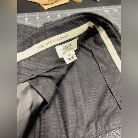 Pronto Uomo Men’s 44R Charcoal Gray Suit - Picture 7 of 12